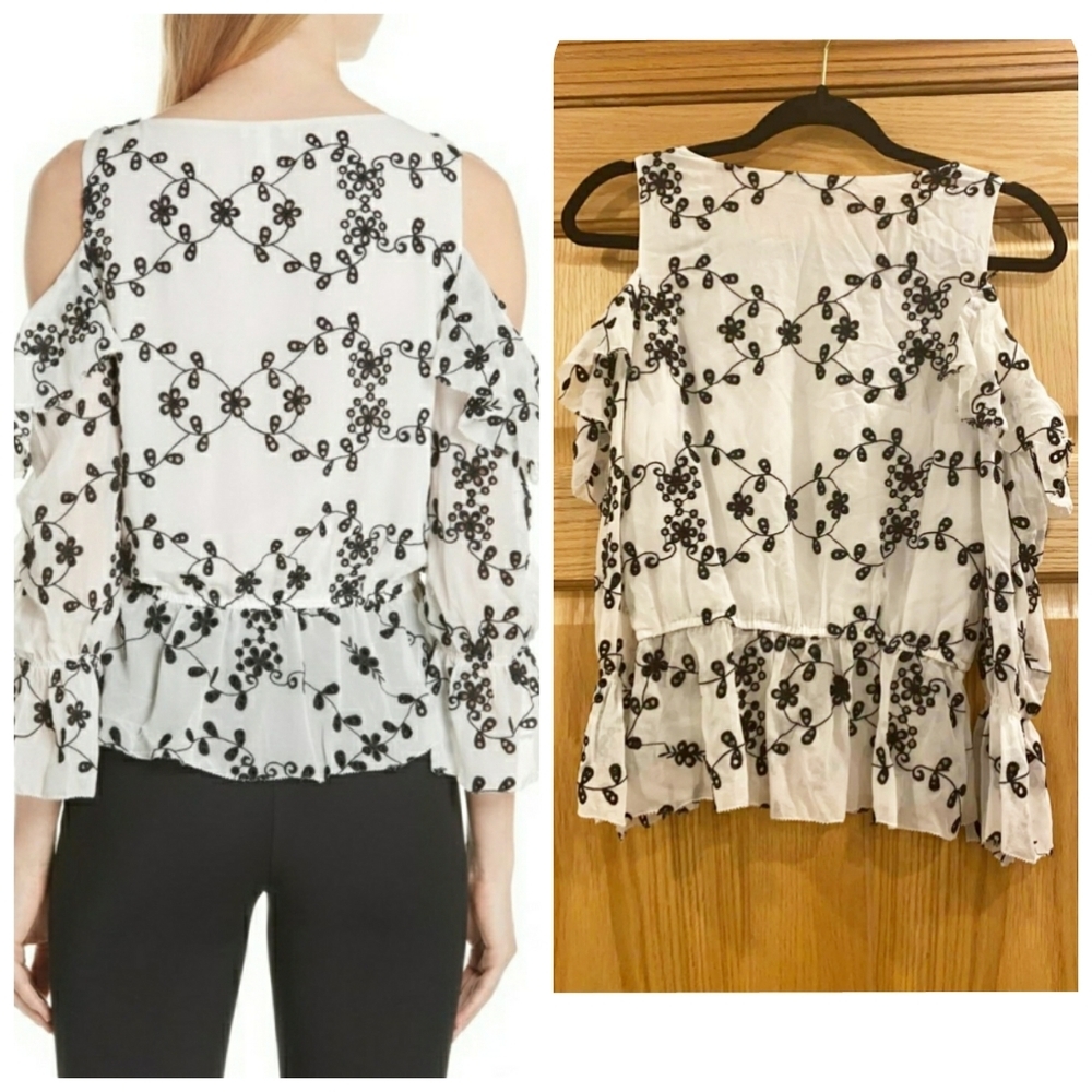 Joie Carlyton Eyelet Sillk Floral - Picture 2 of 16